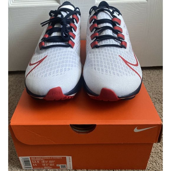 Nike 2020 New England Patriots Mens 12.5 Zoom Pegasus 37 Running Shoes - Picture 3 of 7